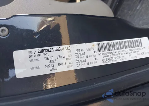 2011 Dodge Grand Caravan Mainstreet из США, поврежденный, VIN 2D4RN3DG5BR742181